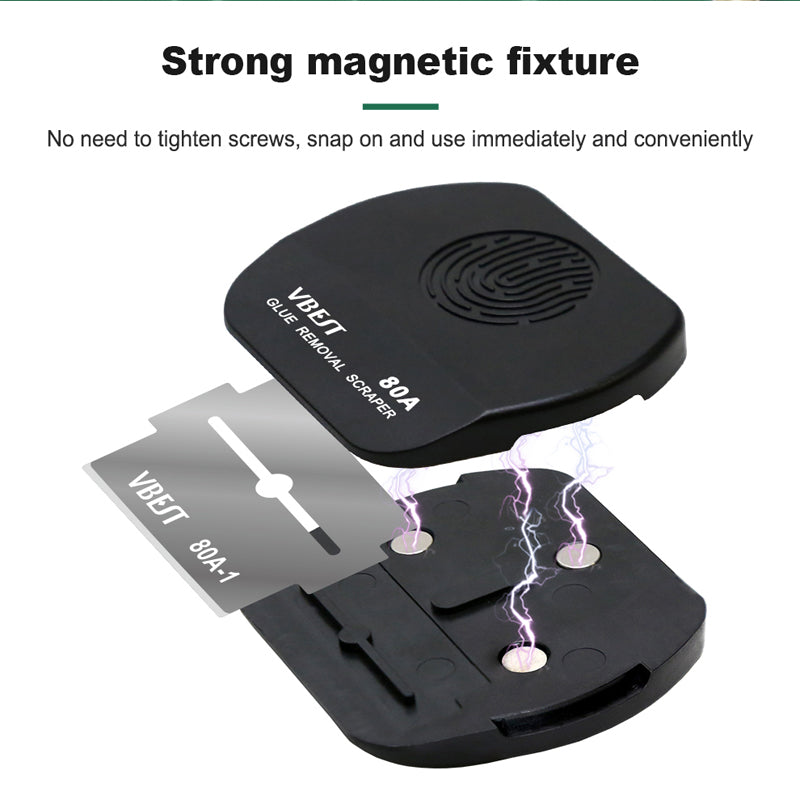 VBEST VBST-80A Magnetic Double-sided Glue Removal Scraper Tools Set VBEST VBST-80A Magnetic Double-sided Glue Removal Scraper Tools Set